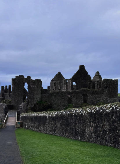 Entrance bridge to Dunluce Castle